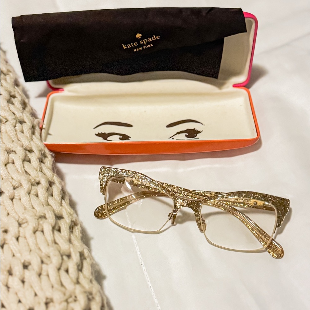 Kate Spade Sparkling Gold Glasses Model: Lyssa 0W51